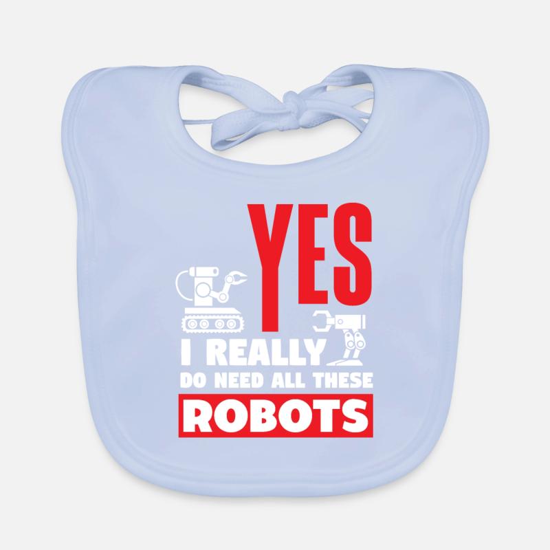 Robotics Robot Programmer Organic Baby Bibs
