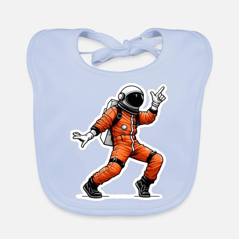 Dancing Spaceman Organic Baby Bibs