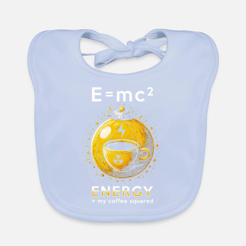Nuclear Engineer E=mc2 Energy My Coffee Squared Organic Baby Bibs