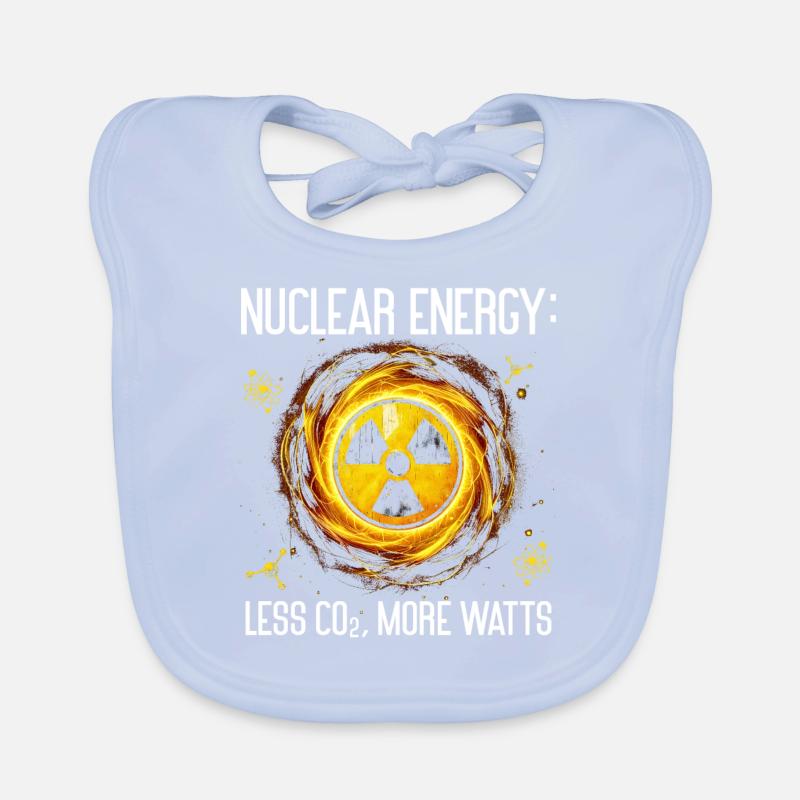 Nuclear Engineer Nuclear Energy Less CO2 Organic Baby Bibs