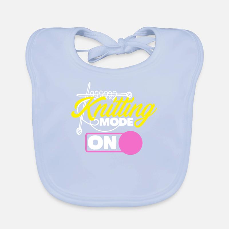 Funny Knitting Knitting Needle Gift Organic Baby Bibs