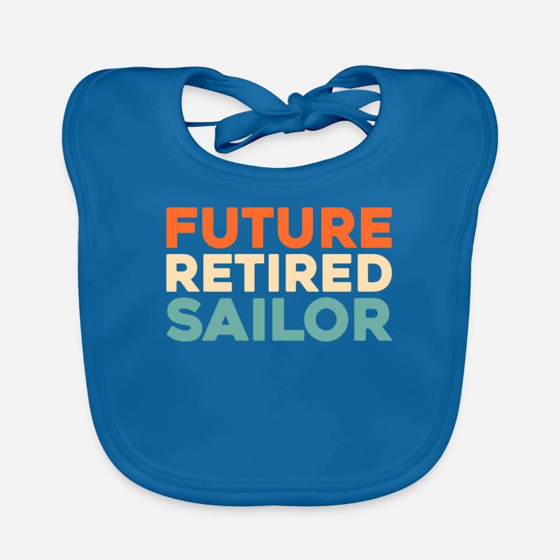Sailing Sailor Sailboat Retirement Organic Baby Bibs