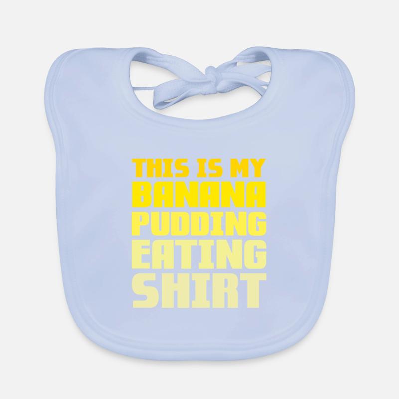 C’est mon pudding à la banane en train de manger Bavoir bio Bébé