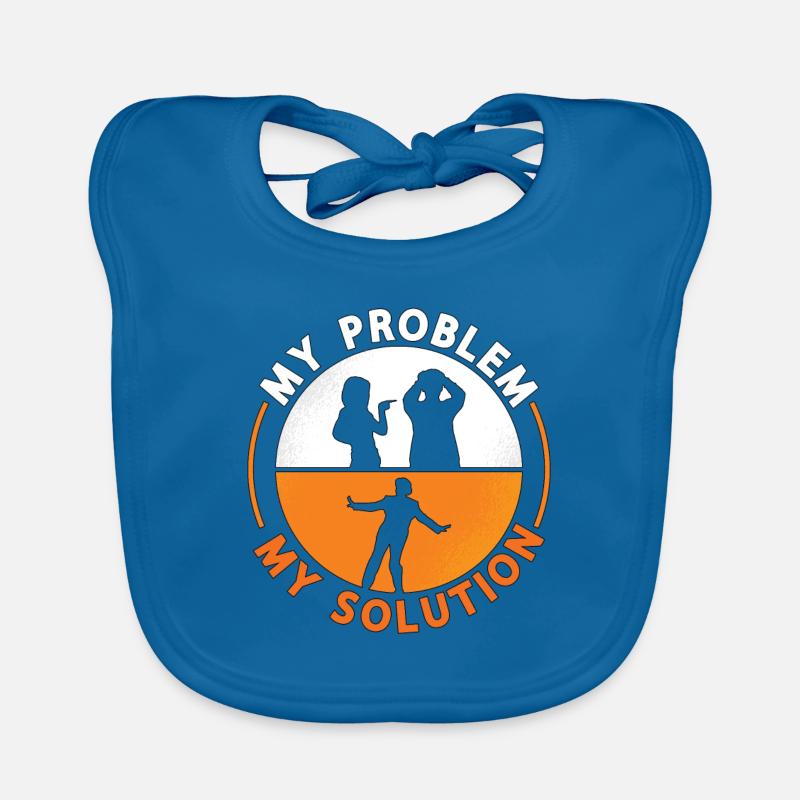 Tap Dancer My Problem My Solution Pictogram Dad Baby Bio-Lätzchen