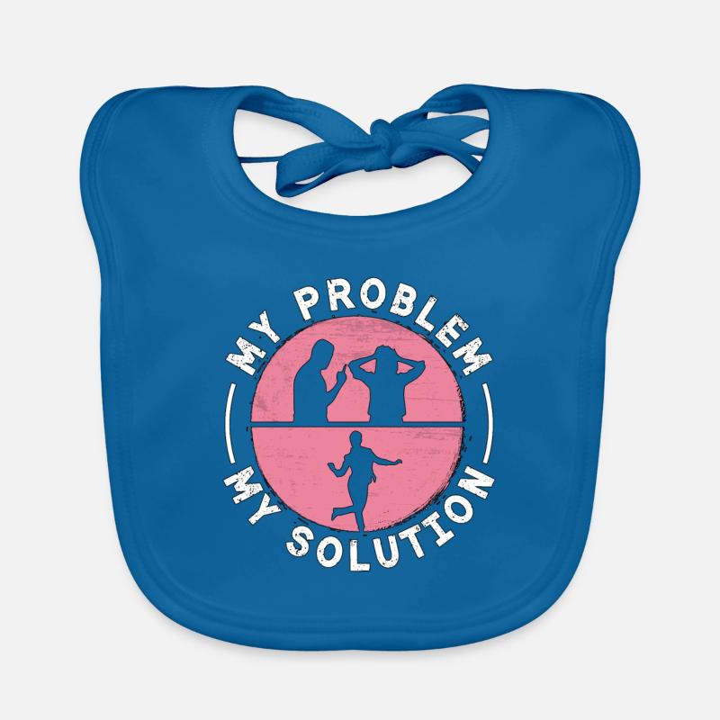 Tap Dancer My Problem My Solution Pictogram Mom Baby Bio-Lätzchen