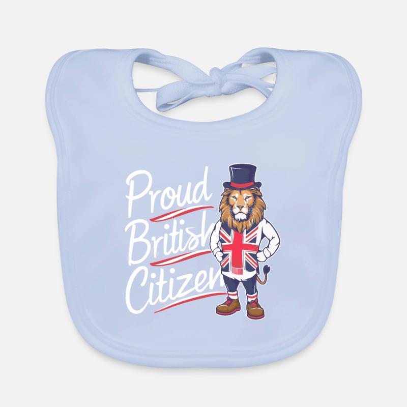 PROUD BRITISH CITIZEN Organic Baby Bibs