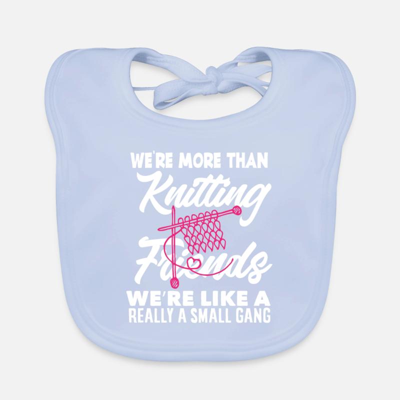 Funny Knitting Knitting Needle Gift Organic Baby Bibs