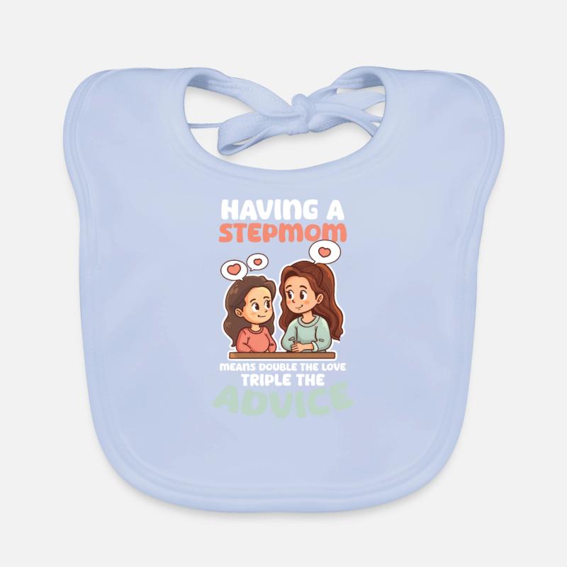 Muttertag Stiefmutter bedeutet doppelte Liebe dreifache Beratung Baby Bio-Lätzchen