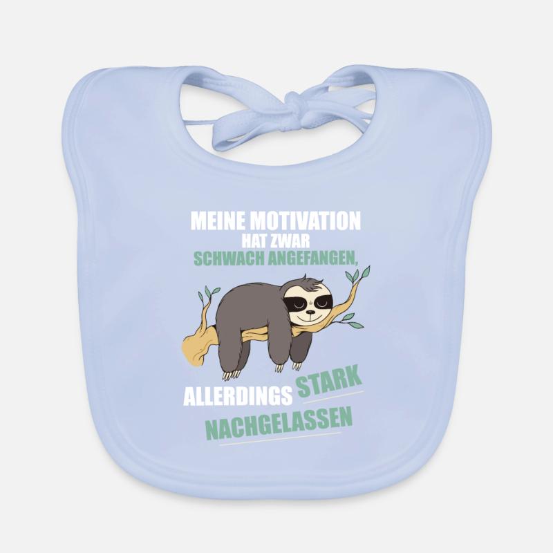 My motivation started weak Sloth Organic Baby Bibs