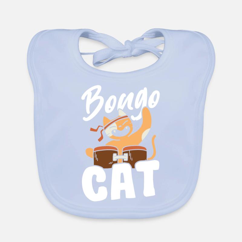 Cadeau Bongo Chat Bavoir bio Bébé