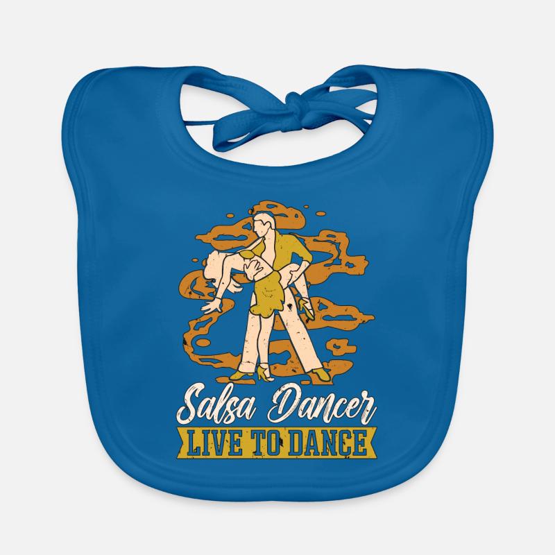 Salsa Dancer Live To Mambo Dancing Salsa Dancer Organic Baby Bibs