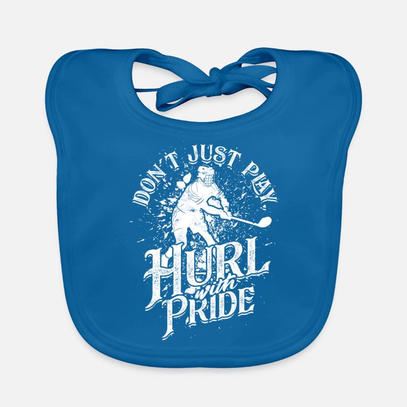 Hurling Don't just play, hurl with pride Baby Bio-Lätzchen
