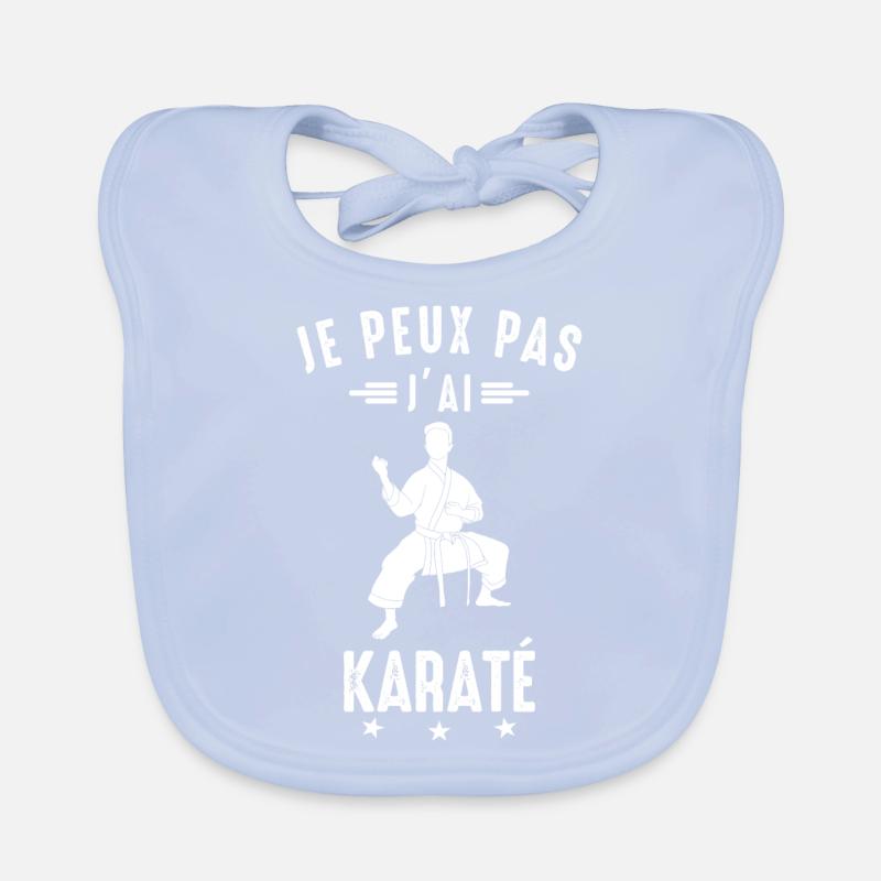 I can't I karate karate karateka Organic Baby Bibs
