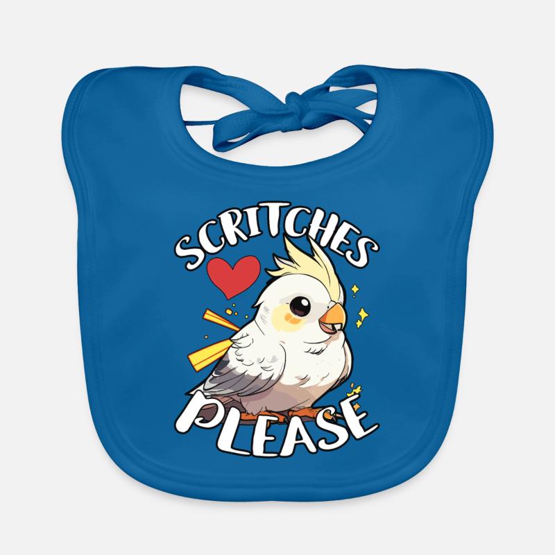 Calopsitte Scritches S’il vous plaît Perruche Calopsitte Amoureux Bavoir bio Bébé