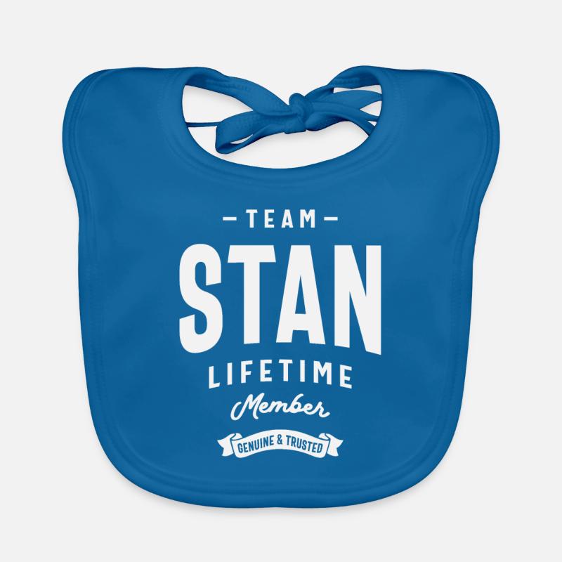 Team Stan Lifetime Member - Name Stan Organic Baby Bibs