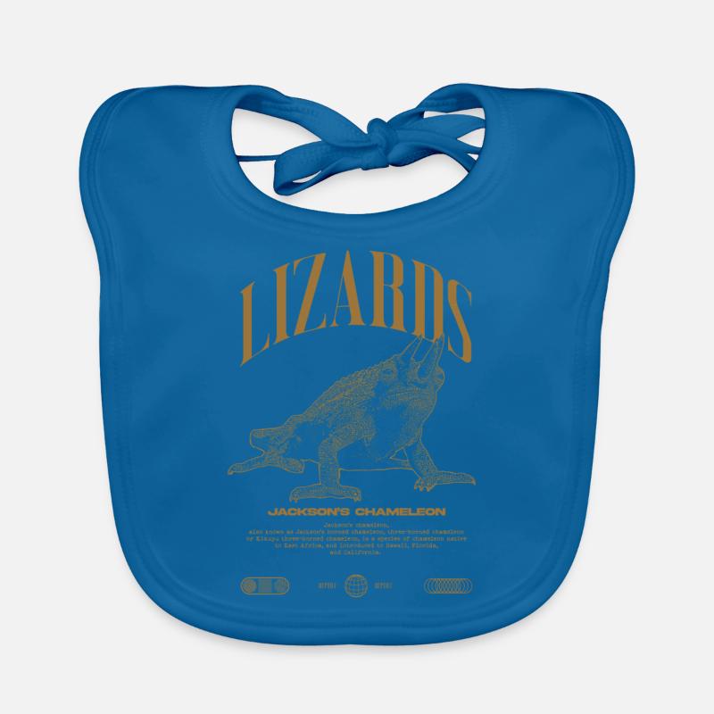 Jackson's Chameleon Streetwear Lizard Keeper Organic Baby Bibs