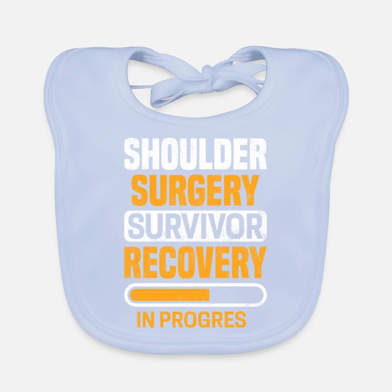 Shoulder Surgery Survivor Post Surgery Recovery Organic Baby Bibs