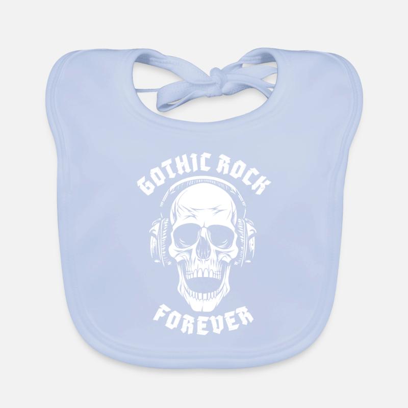GOTHIC ROCK FOREVER Organic Baby Bibs