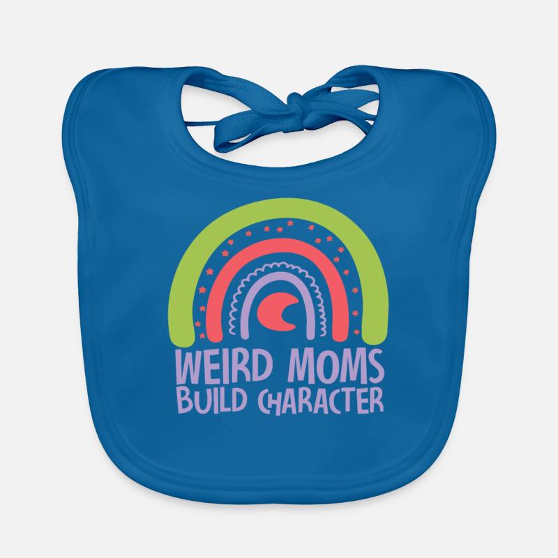 Weird Moms Build Character Baby Bio-Lätzchen