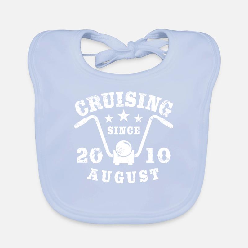 Cruising Biker Geburtstag August 2010 Motorrad Baby Bio-Lätzchen