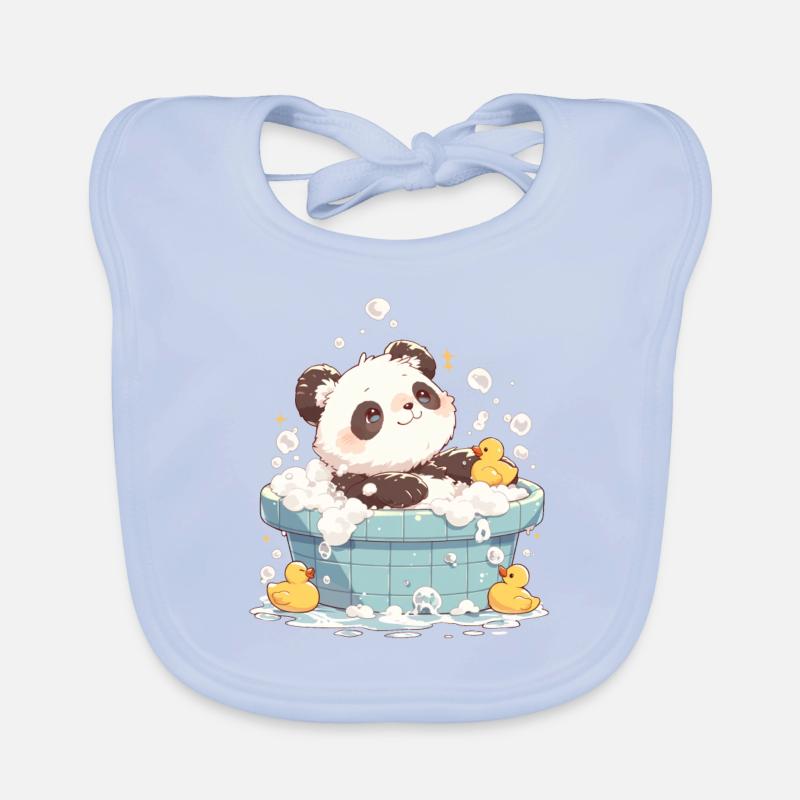 Panda Bear Bain moussant Panda géant japonais Bavoir bio Bébé