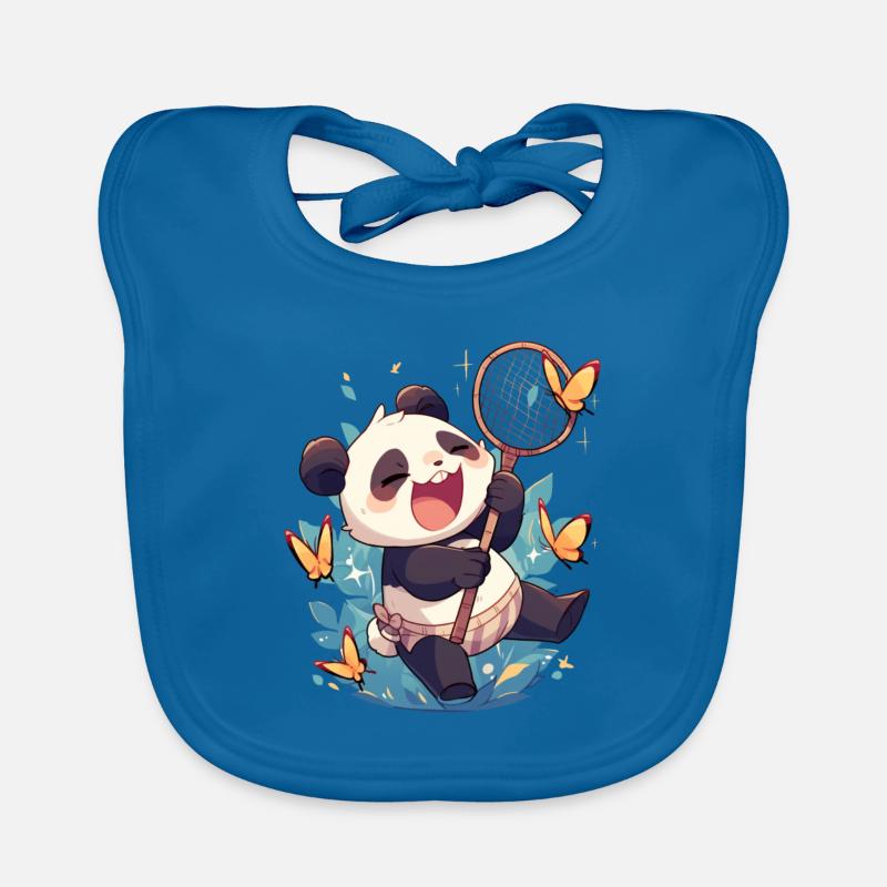 Pandabär Schmetterlinge Japanischer Riesenpanda Baby Bio-Lätzchen
