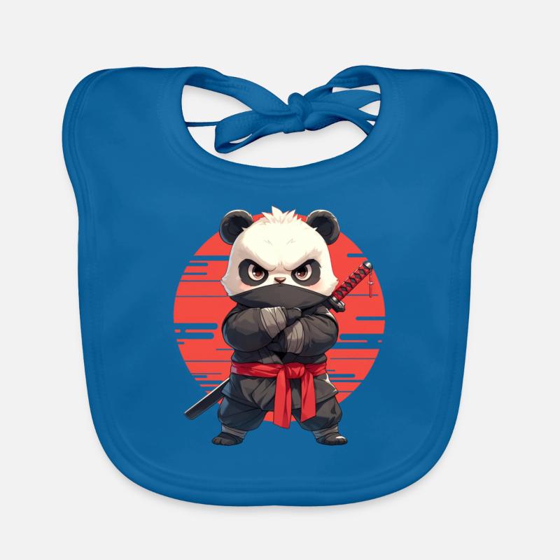 Panda Bear Ninja Panda géant japonais Bavoir bio Bébé