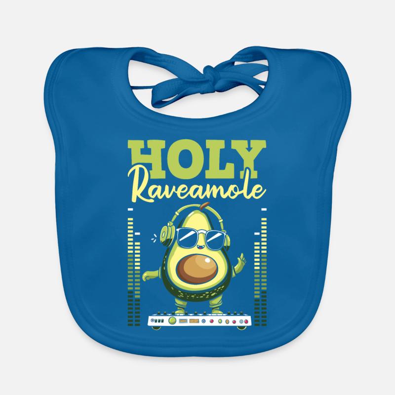 Techno Raver Avocat Saint Raveamole Bavoir bio Bébé