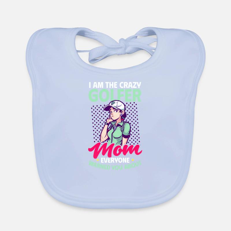 Maman de golf Maman folle avertie Bavoir bio Bébé