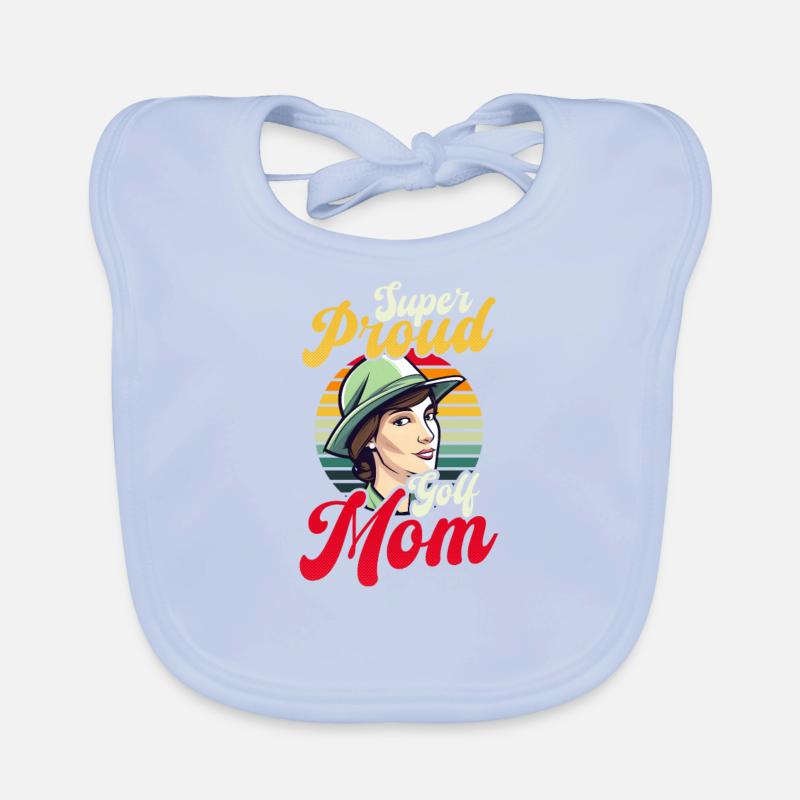 Maman golfeuse Super fière maman de golf Bavoir bio Bébé
