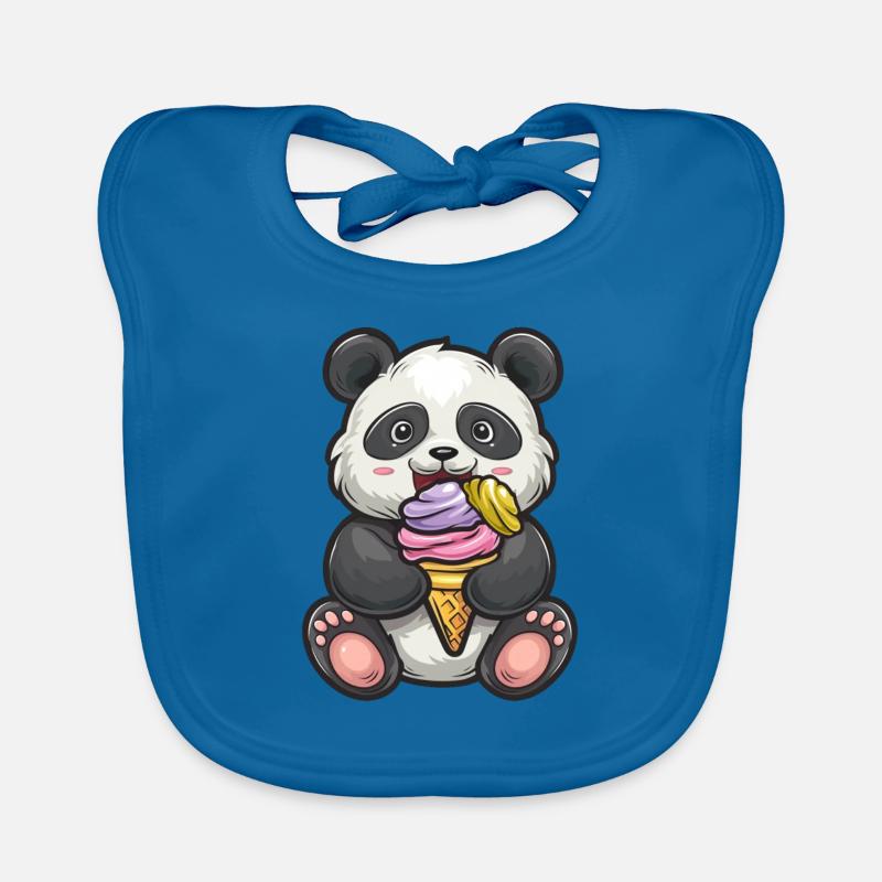 Pandabär-Eiscreme Japanischer Riesenpanda Baby Bio-Lätzchen