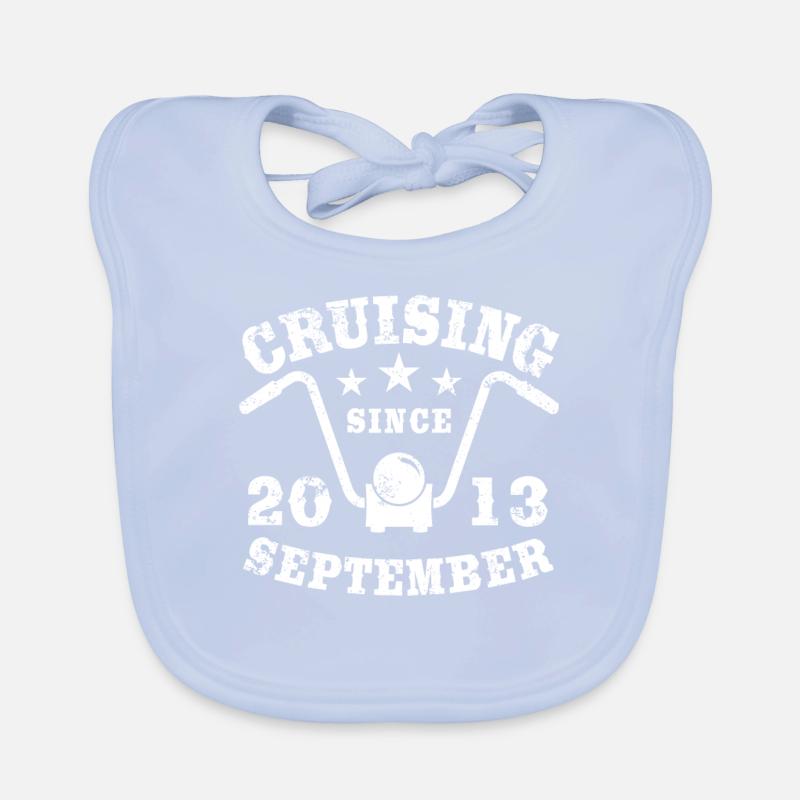 Cruising Biker Geburtstag September 2013 Motorrad Baby Bio-Lätzchen