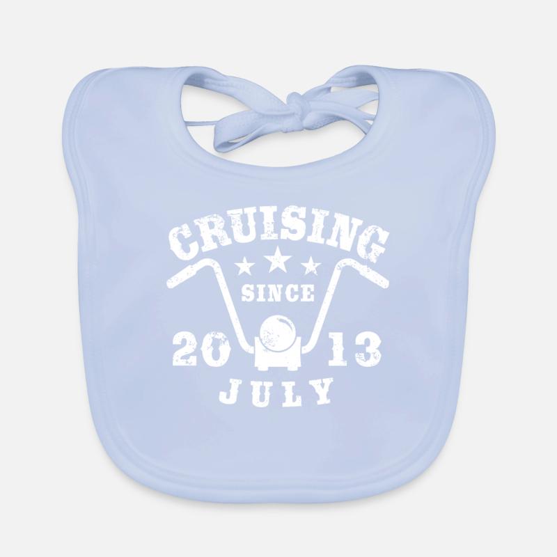 Cruising Biker Geburtstag Juli 2013 Motorrad Baby Bio-Lätzchen
