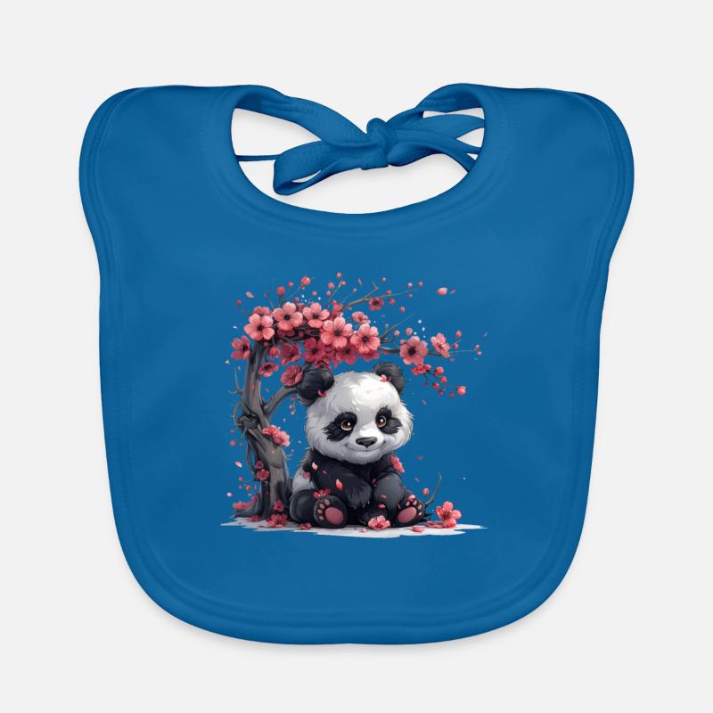 Panda Ours Sakura Arbre Panda géant japonais Bavoir bio Bébé