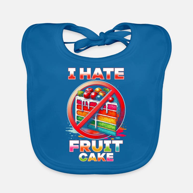 I hate fruitcake Organic Baby Bibs
