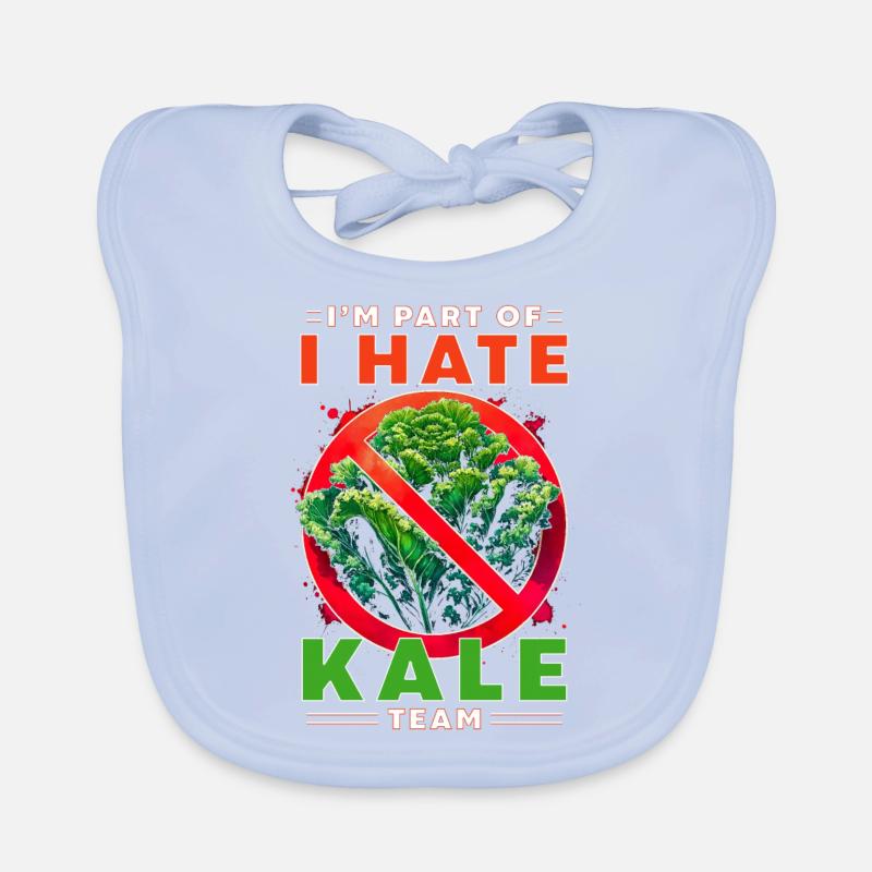 Je fais partie de l’équipe I Hate Kale Bavoir bio Bébé
