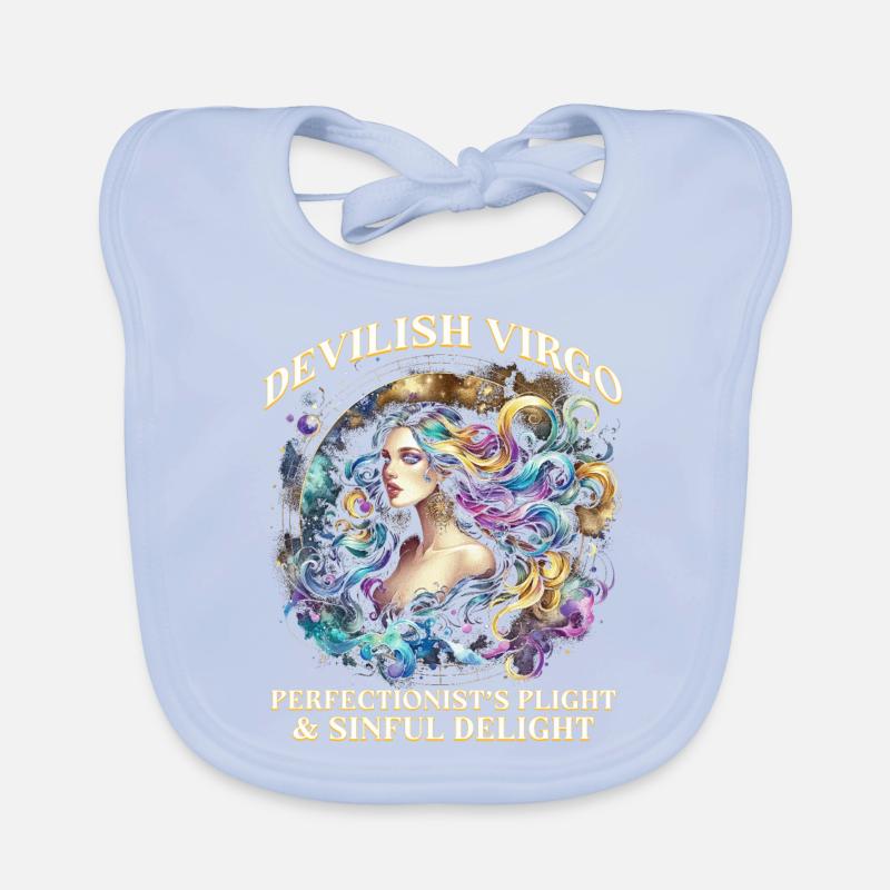 Horoscope Virgo Devilish Virgo Organic Baby Bibs