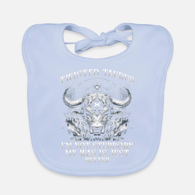 Horoskop Stier Twisted Taurus Baby Bio-Lätzchen