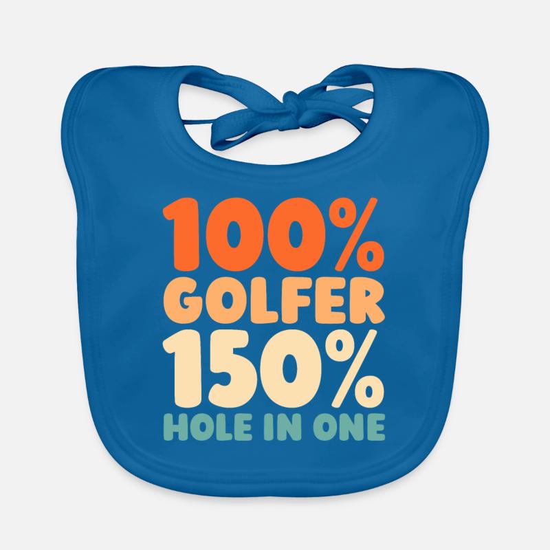 Golf Golfer Golfen Baby Bio-Lätzchen