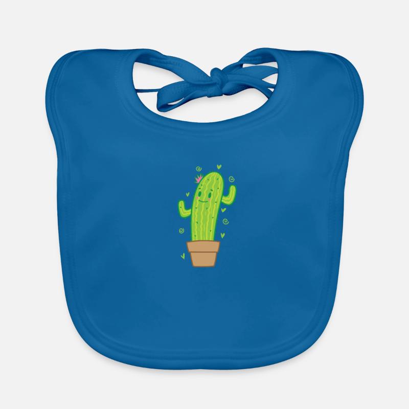 Cactus with good mood Organic Baby Bibs