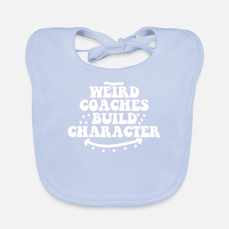 Weird Coaches Vormen Character Coach Bio-slabbetje voor baby's