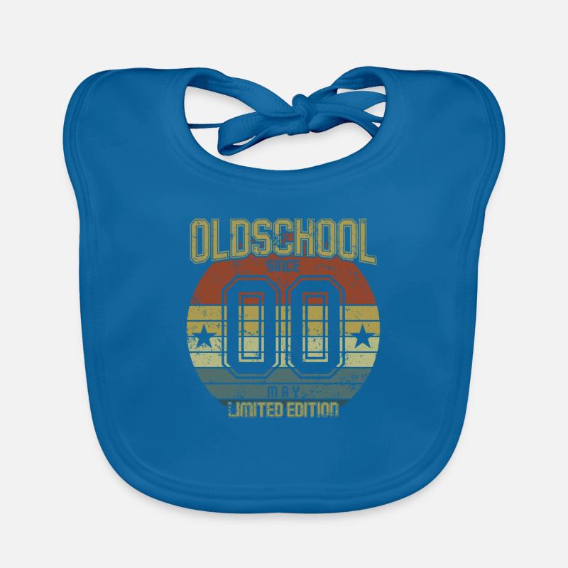 May 2000 - Geburtstag im Mai Oldschool Baby Bio-Lätzchen