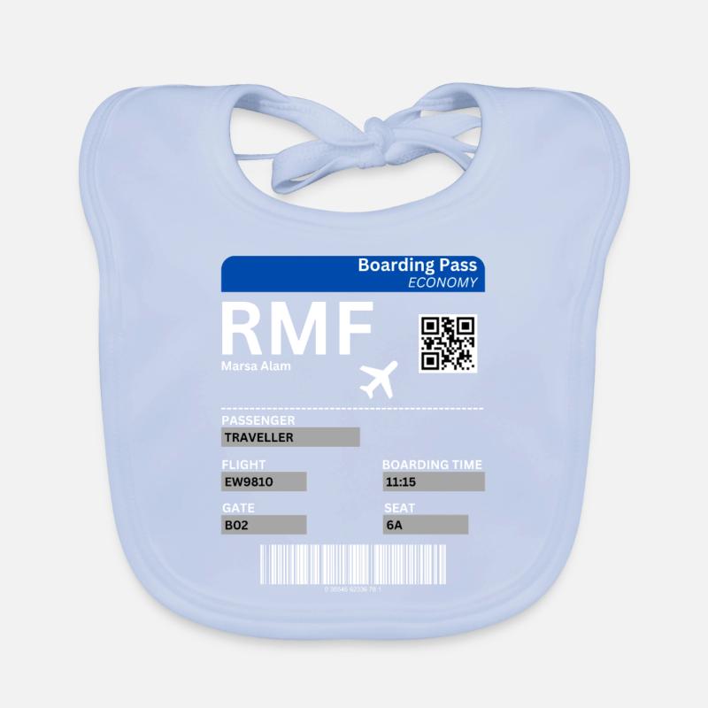 Marsa Alam Egypt Flight Ticket Holiday Idea Organic Baby Bibs