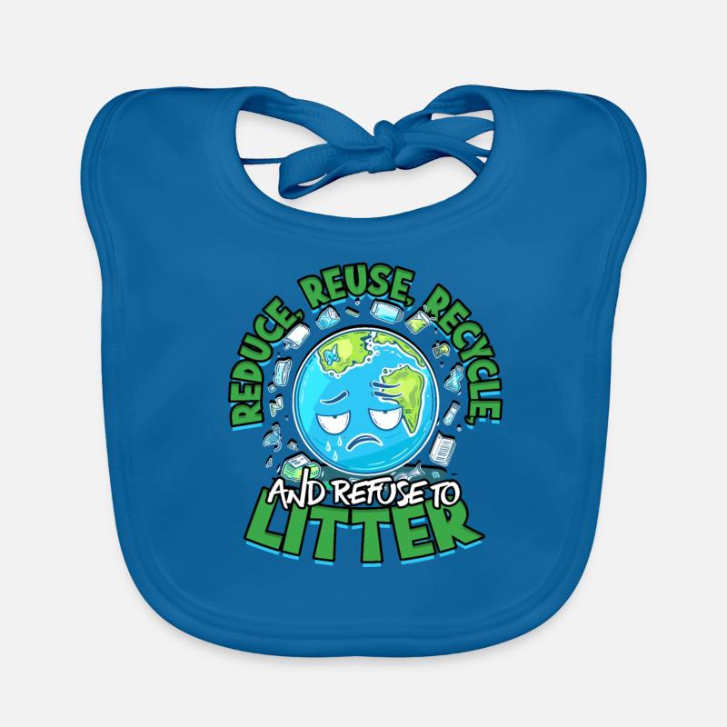 Réduire, réutiliser, recycler et refuser de jeter des déchets Bavoir bio Bébé