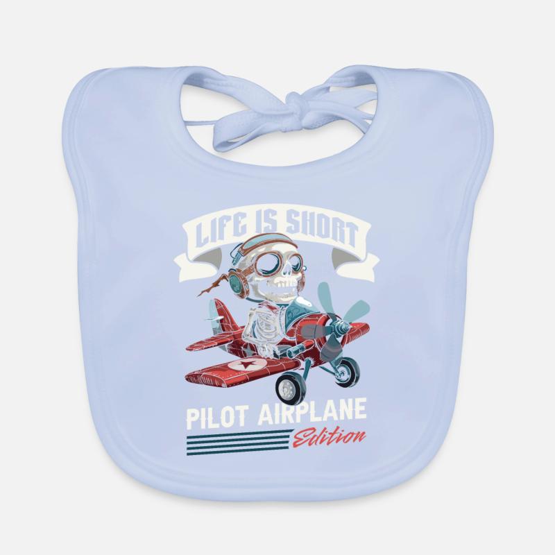 Pilote d’avion Bavoir bio Bébé