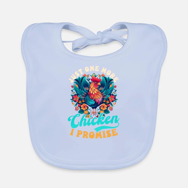 Hühnerbauer Noch ein Huhn Baby Bio-Lätzchen