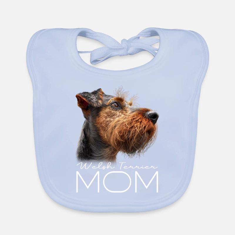 Maman Welsh Terrier Bavoir bio Bébé