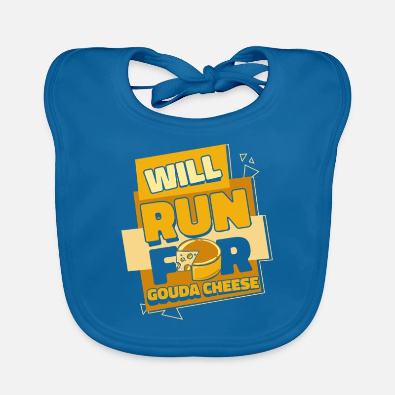 Courir pour le fromage Gouda Queso Cheesemonger Bavoir bio Bébé