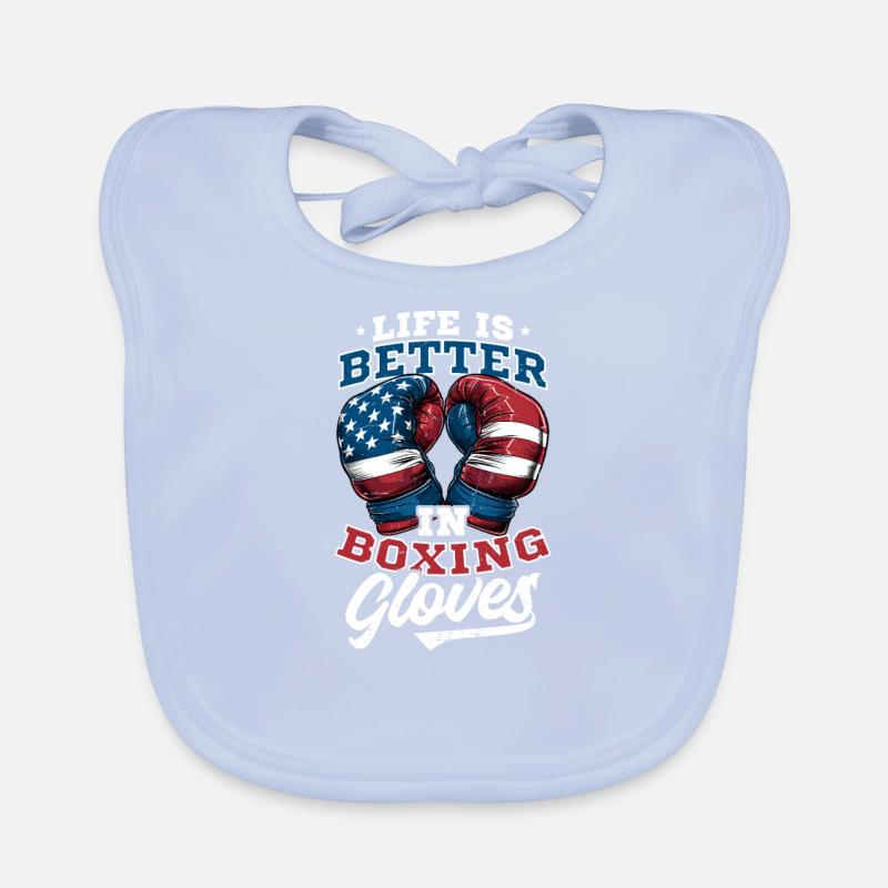Mieux boxer avec des gants de boxe America Bavoir bio Bébé