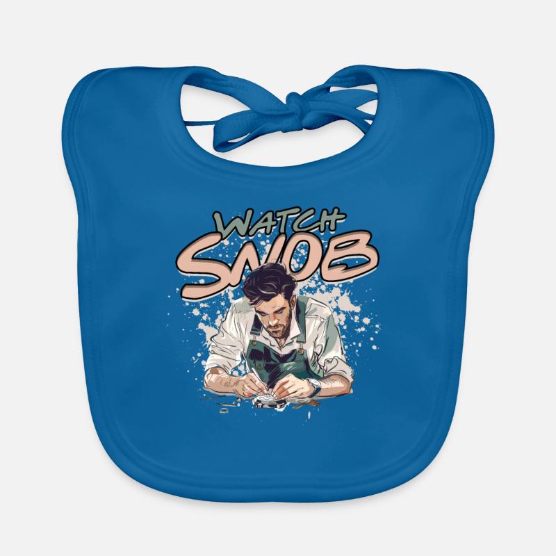 Watchmaker Watchmaking Watch Snob Organic Baby Bibs